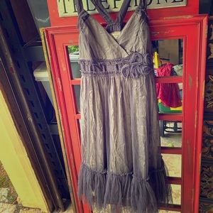 Anthropologie Moulinette Soeurs Tulle Silk Dress